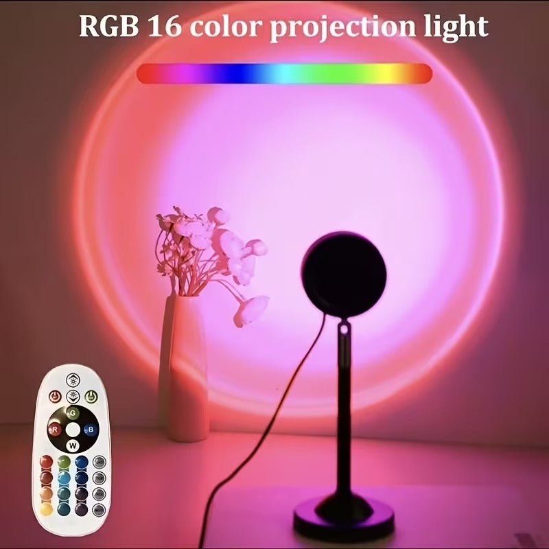 RGB Sunset Lamp with Remote Control