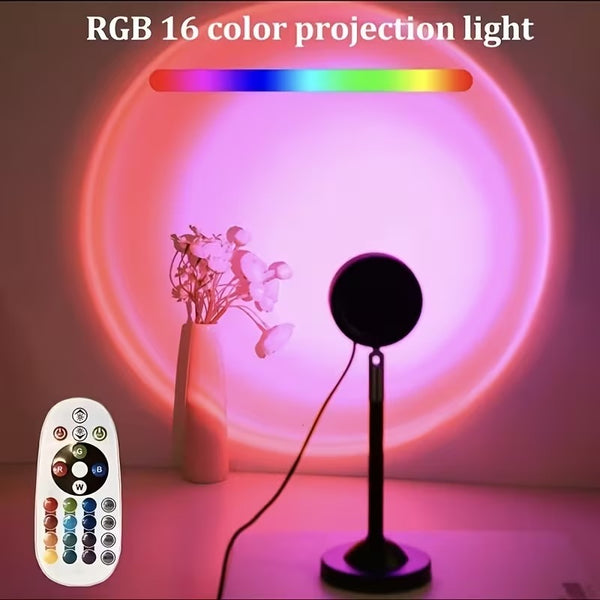 RGB Sunset Lamp with Remote Control