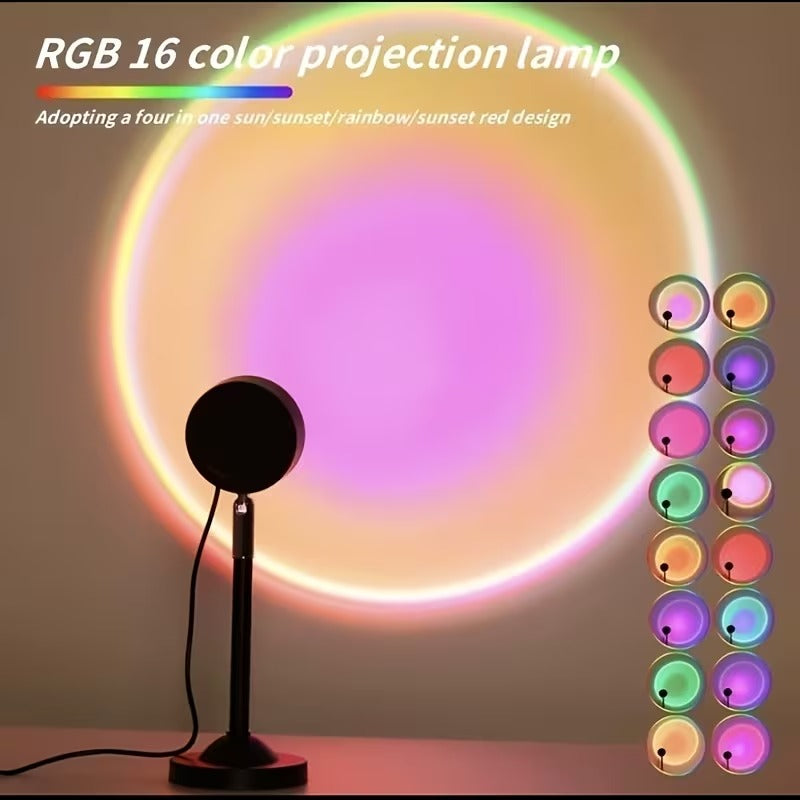 RGB Sunset Lamp with Remote Control