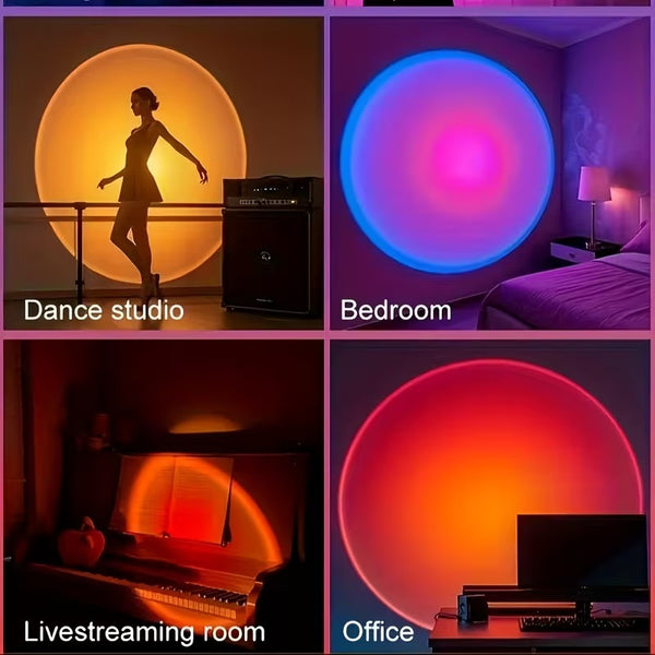 RGB Sunset Lamp with Remote Control