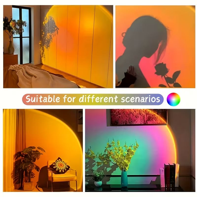 RGB Sunset Lamp with Remote Control