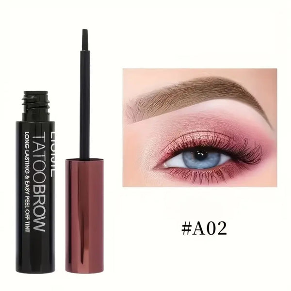 Eyebrow Dye, Waterproof and Sweat-Proof, Long-Lasting Color That Doesn't Wash Away, for Both Men and Women, Black and Brown