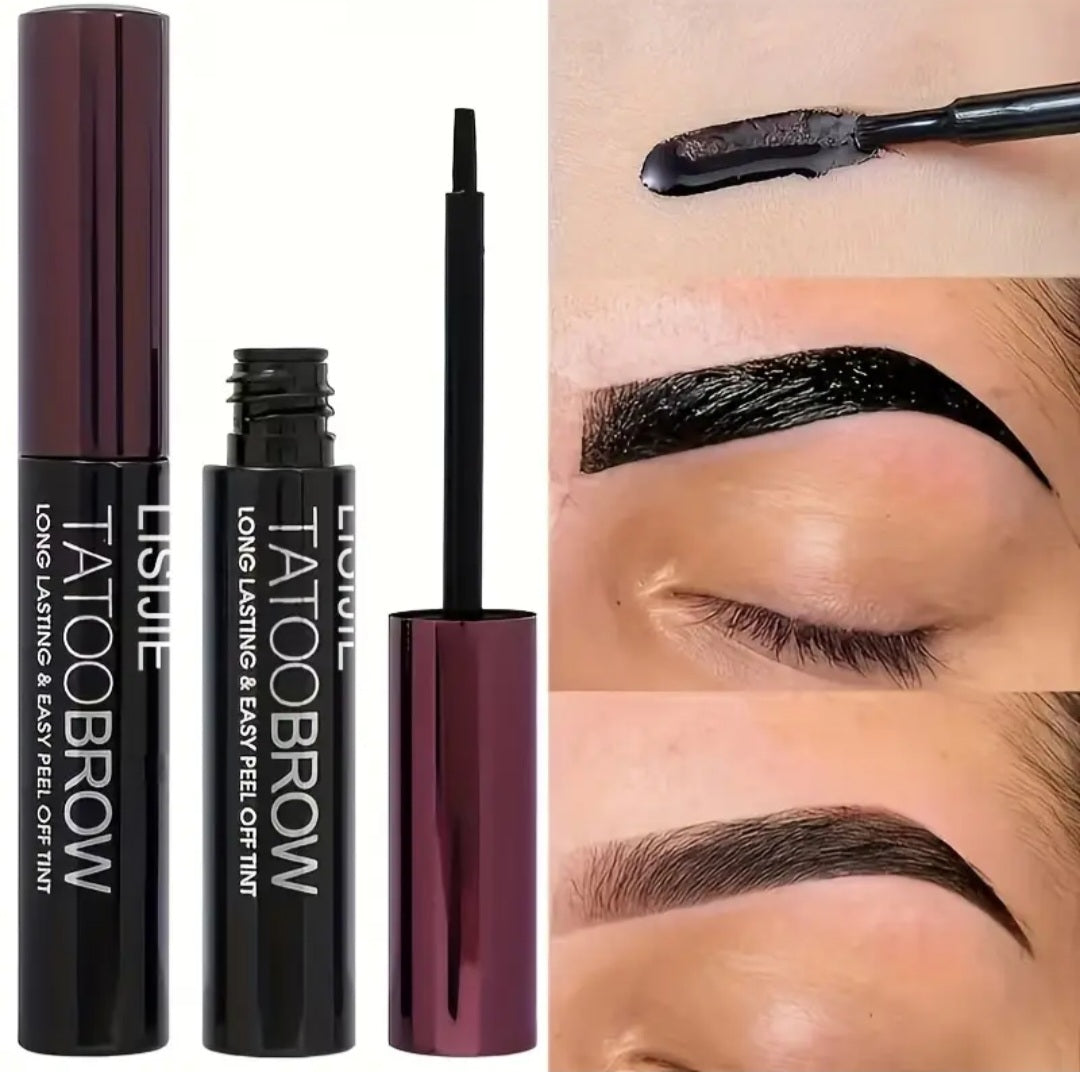 Eyebrow Dye, Waterproof and Sweat-Proof, Long-Lasting Color That Doesn't Wash Away, for Both Men and Women, Black and Brown