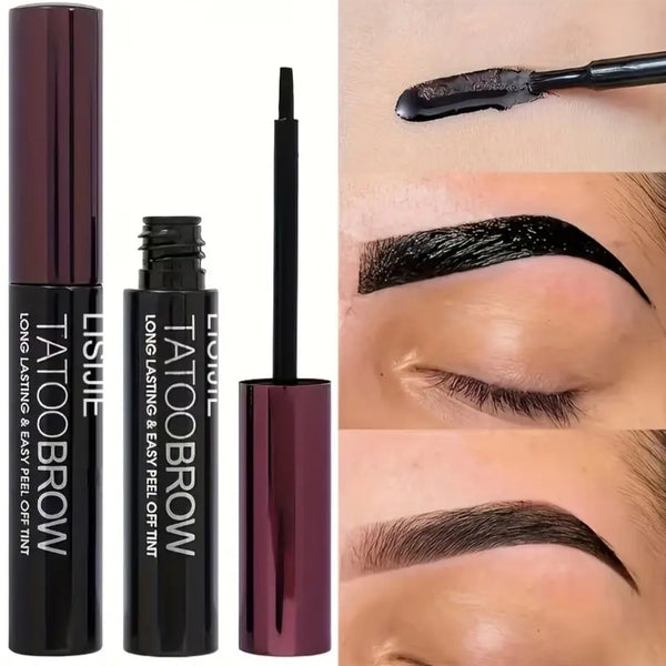 Eyebrow Dye, Waterproof and Sweat-Proof, Long-Lasting Color That Doesn't Wash Away, for Both Men and Women, Black and Brown