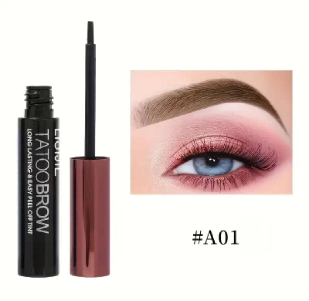 Eyebrow Dye, Waterproof and Sweat-Proof, Long-Lasting Color That Doesn't Wash Away, for Both Men and Women, Black and Brown