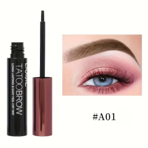Eyebrow Dye, Waterproof and Sweat-Proof, Long-Lasting Color That Doesn't Wash Away, for Both Men and Women, Black and Brown