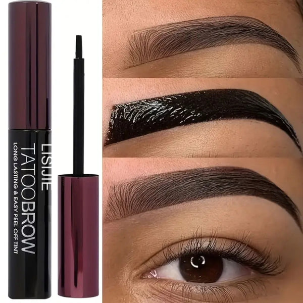 Eyebrow Dye, Waterproof and Sweat-Proof, Long-Lasting Color That Doesn't Wash Away, for Both Men and Women, Black and Brown