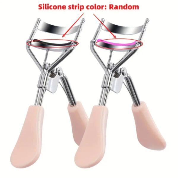 Premium Stainless Steel Eyelash Curler - Quick Natural Curl for All Eye Shapes, Long-Lasting Lift and Lengthening Tool