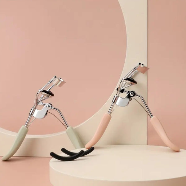 Premium Stainless Steel Eyelash Curler - Quick Natural Curl for All Eye Shapes, Long-Lasting Lift and Lengthening Tool