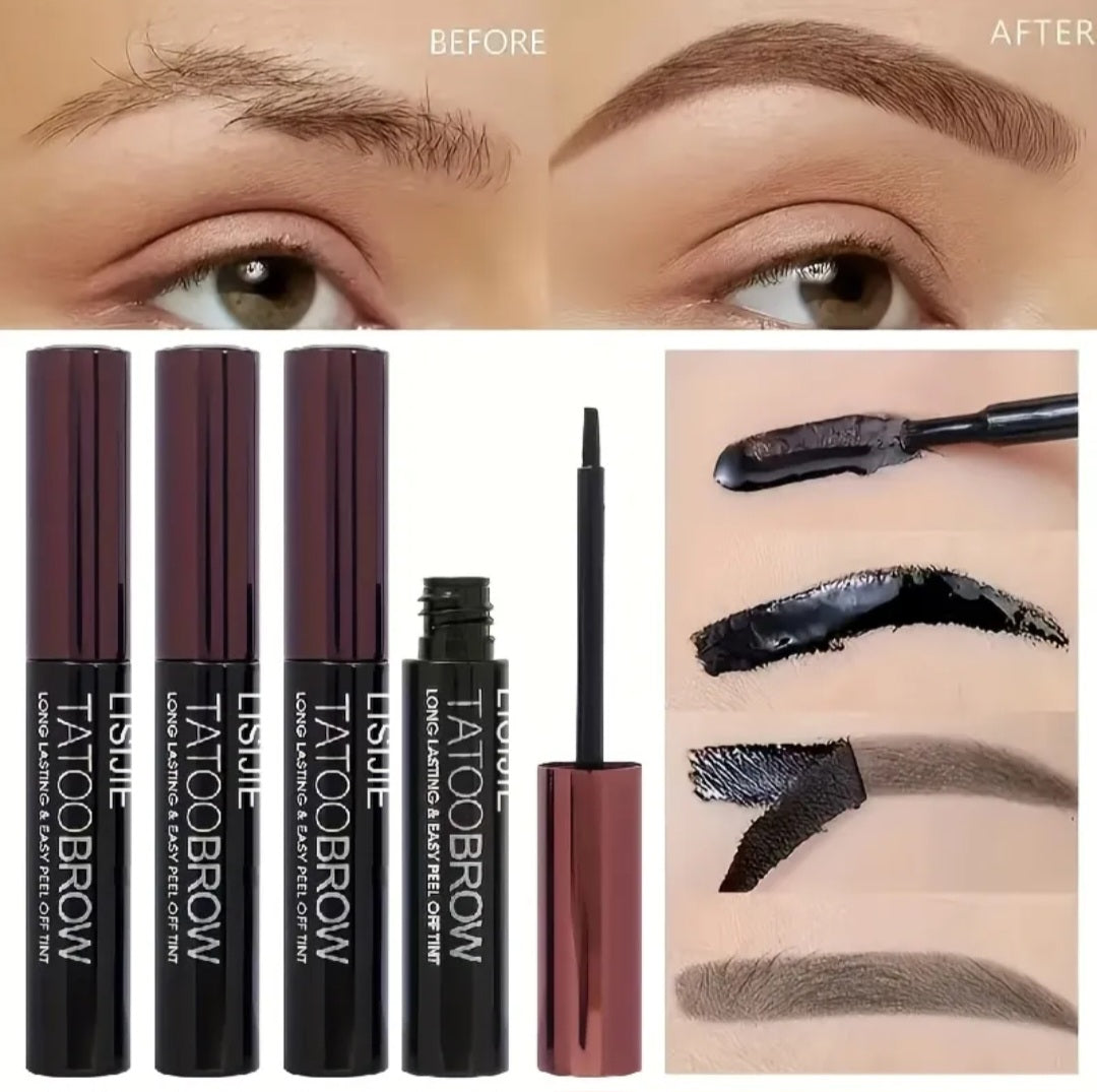 Eyebrow Dye, Waterproof and Sweat-Proof, Long-Lasting Color That Doesn't Wash Away, for Both Men and Women, Black and Brown