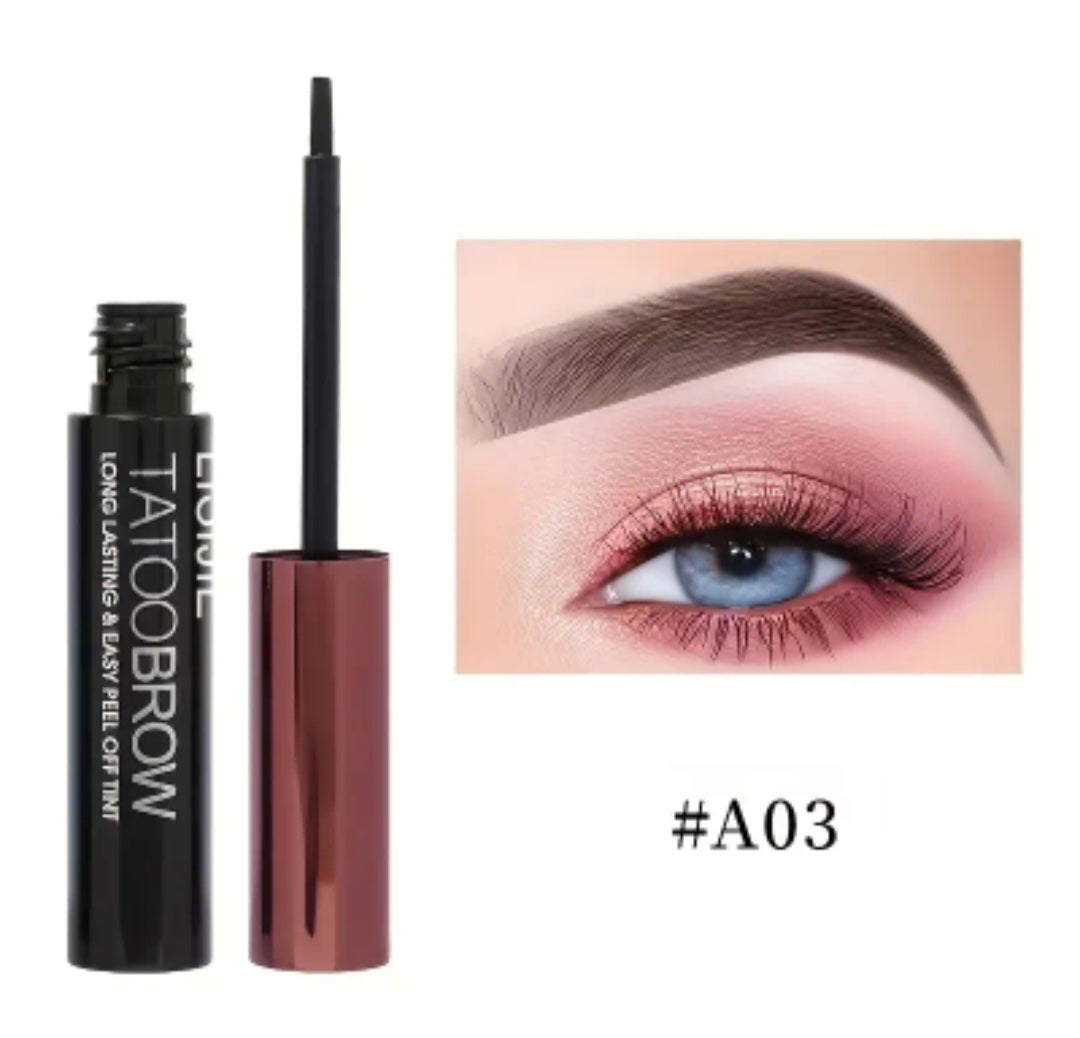 Eyebrow Dye, Waterproof and Sweat-Proof, Long-Lasting Color That Doesn't Wash Away, for Both Men and Women, Black and Brown