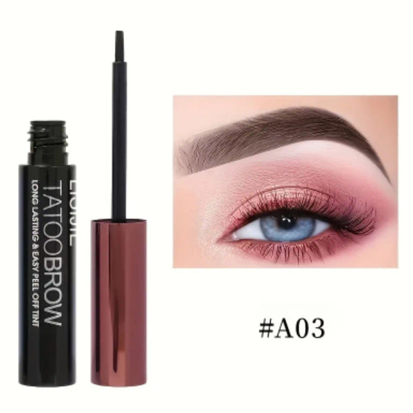 Eyebrow Dye, Waterproof and Sweat-Proof, Long-Lasting Color That Doesn't Wash Away, for Both Men and Women, Black and Brown